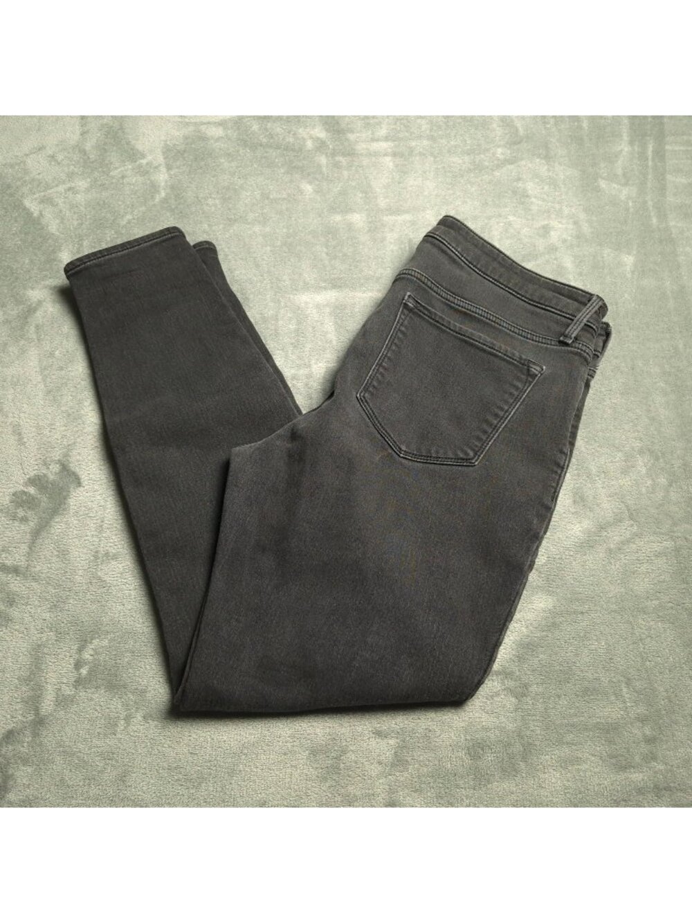 Old Navy Rockstar Super Skinny Built-In Warm Jeans 14 Black Stretch Denim